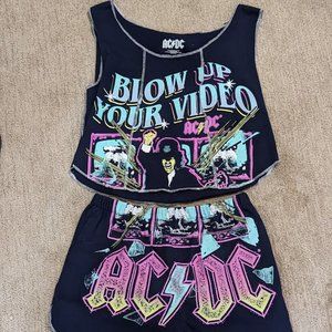 ACDC Navy Blue Pajamas